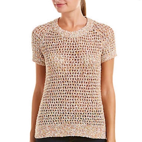 CAbi Sherbet Multi Color Pullover Knit Top XS M - Picture 2 of 8